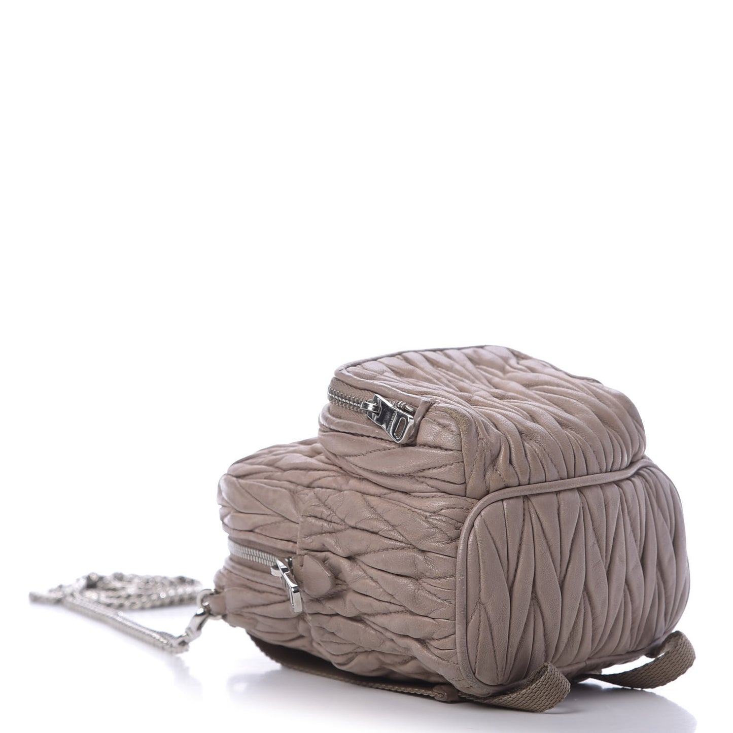 Nappa Matelasse Mini Backpack Cipria
