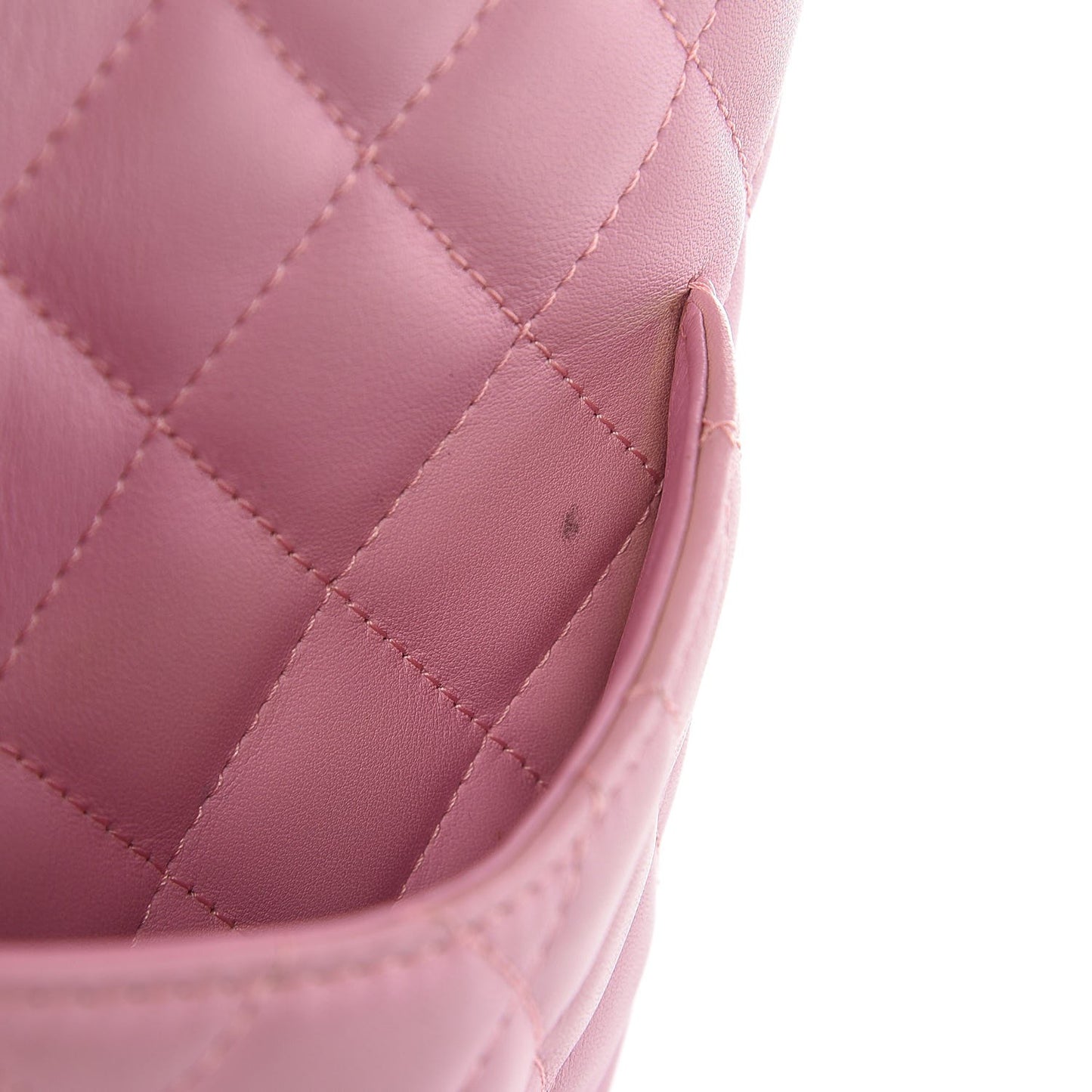 Calfskin Quilted Small Cambon Tote Pink Black