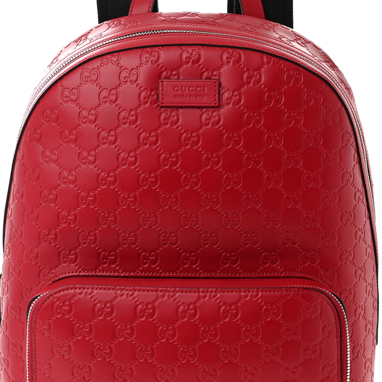 Gucci Guccissima Signature Day Backpack Hibiscus Red 8 of 10