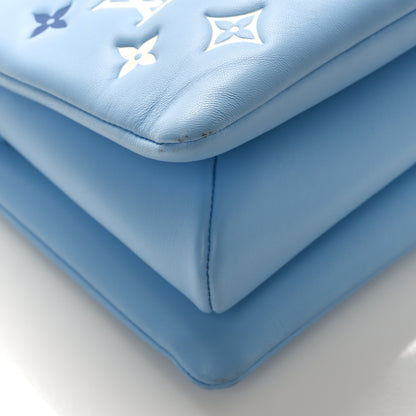 Louis Vuitton Lambskin Embossed Monogram Tricolor By The Pool Coussin BB Blue 8 of 9