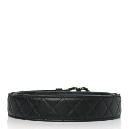 Chanel Calfskin Quilted CC Chain Belt 95 38 Black 3 of 5