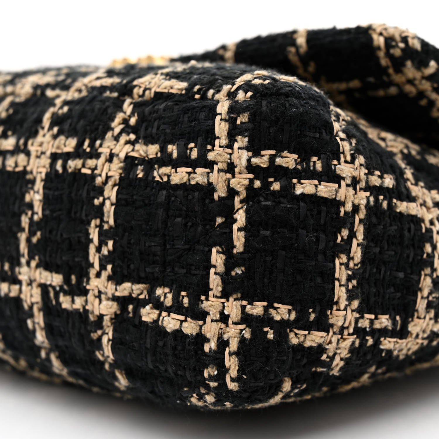 Chanel Tweed Quilted Medium Chanel 19 Flap Black Beige 10 of 10