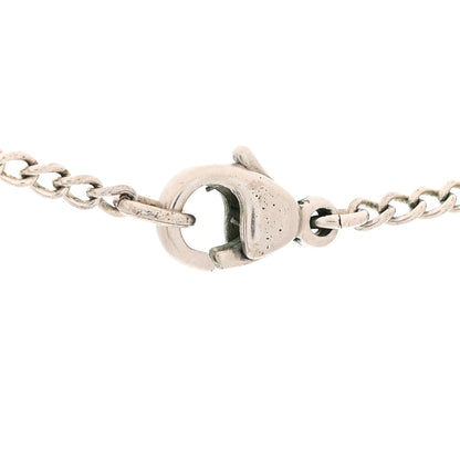 Chanel Enamel CC Necklace Silver White 4 of 4