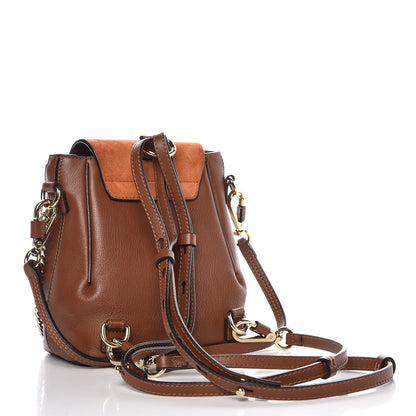 Chloe Suede Calfskin Mini Faye Backpack Tan 3 of 8