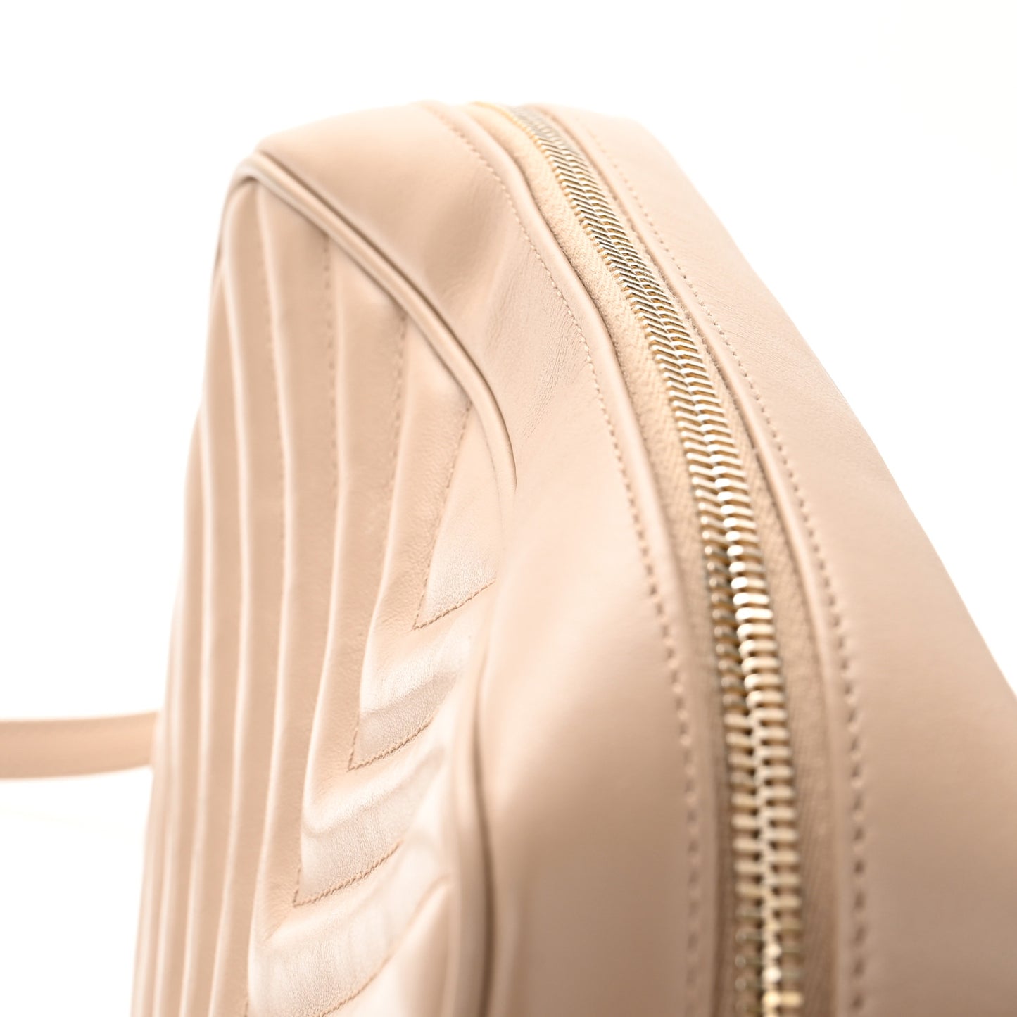 Calfskin Matelasse Monogram Lou Camera Bag Dark Beige