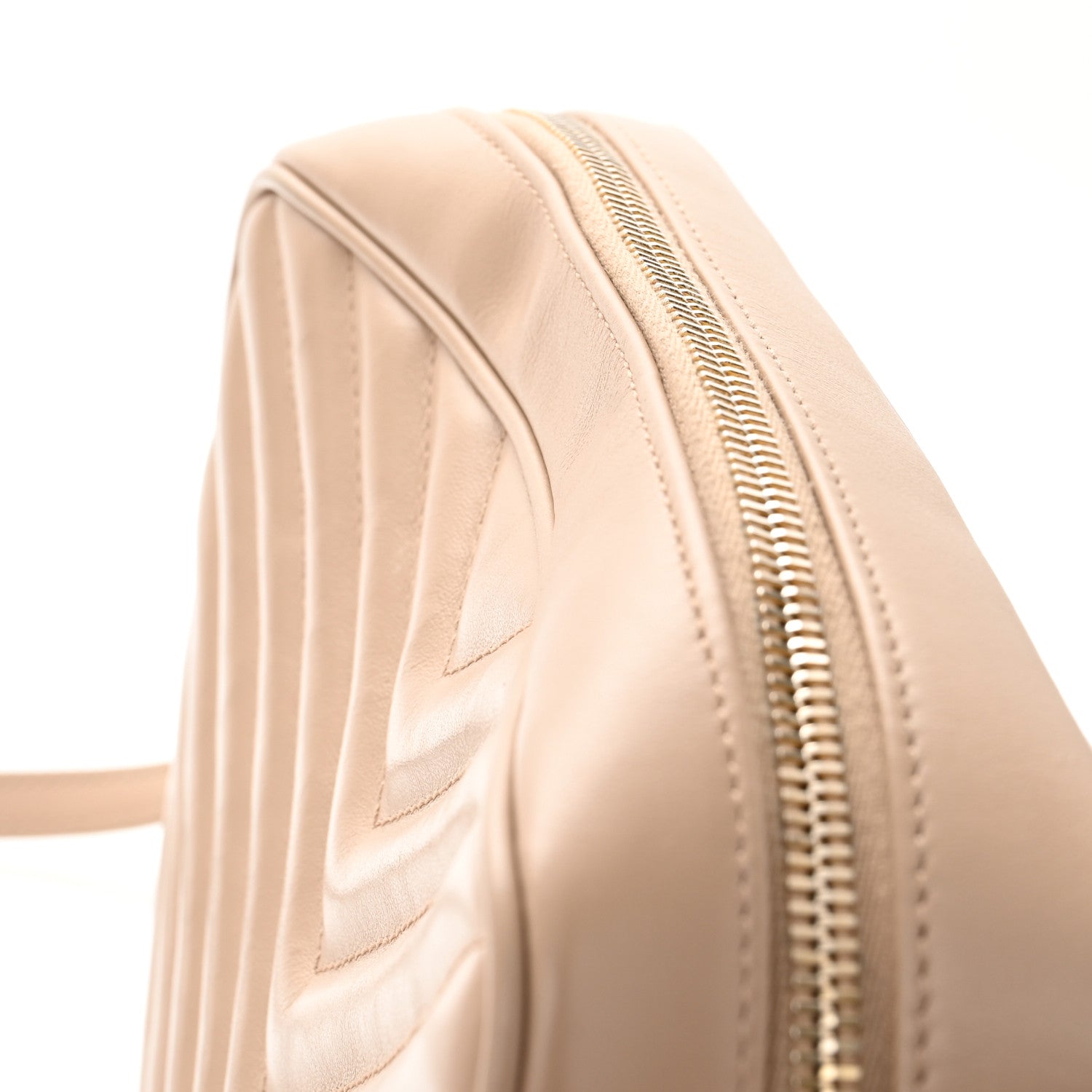 Saint Laurent Calfskin Matelasse Monogram Lou Camera Bag Dark Beige 13 of 16