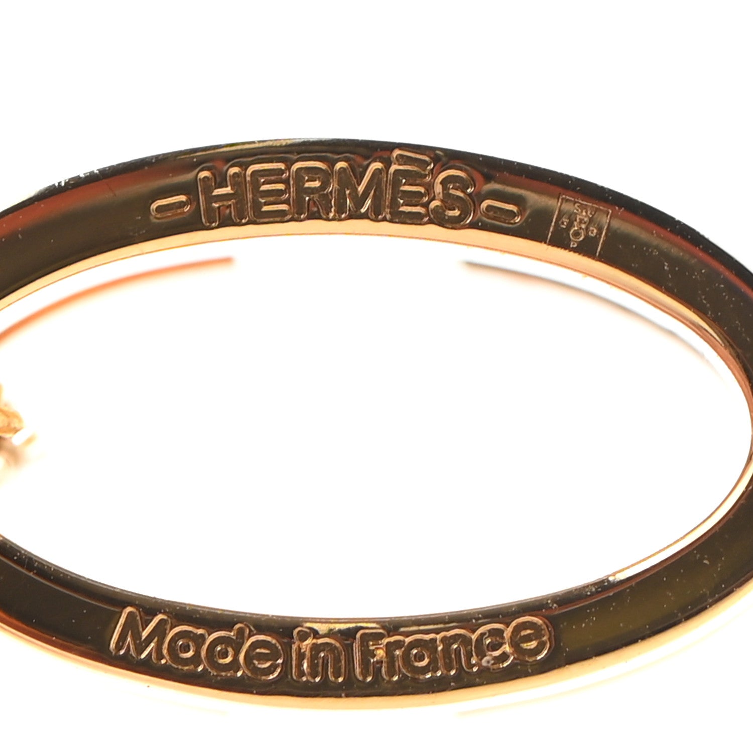 Hermes Lacquered Rose Gold Pop H Pendant Necklace Rose Dragee 6 of 6