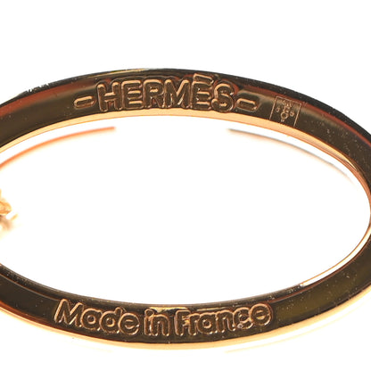 Hermes Lacquered Rose Gold Pop H Pendant Necklace Rose Dragee 6 of 6