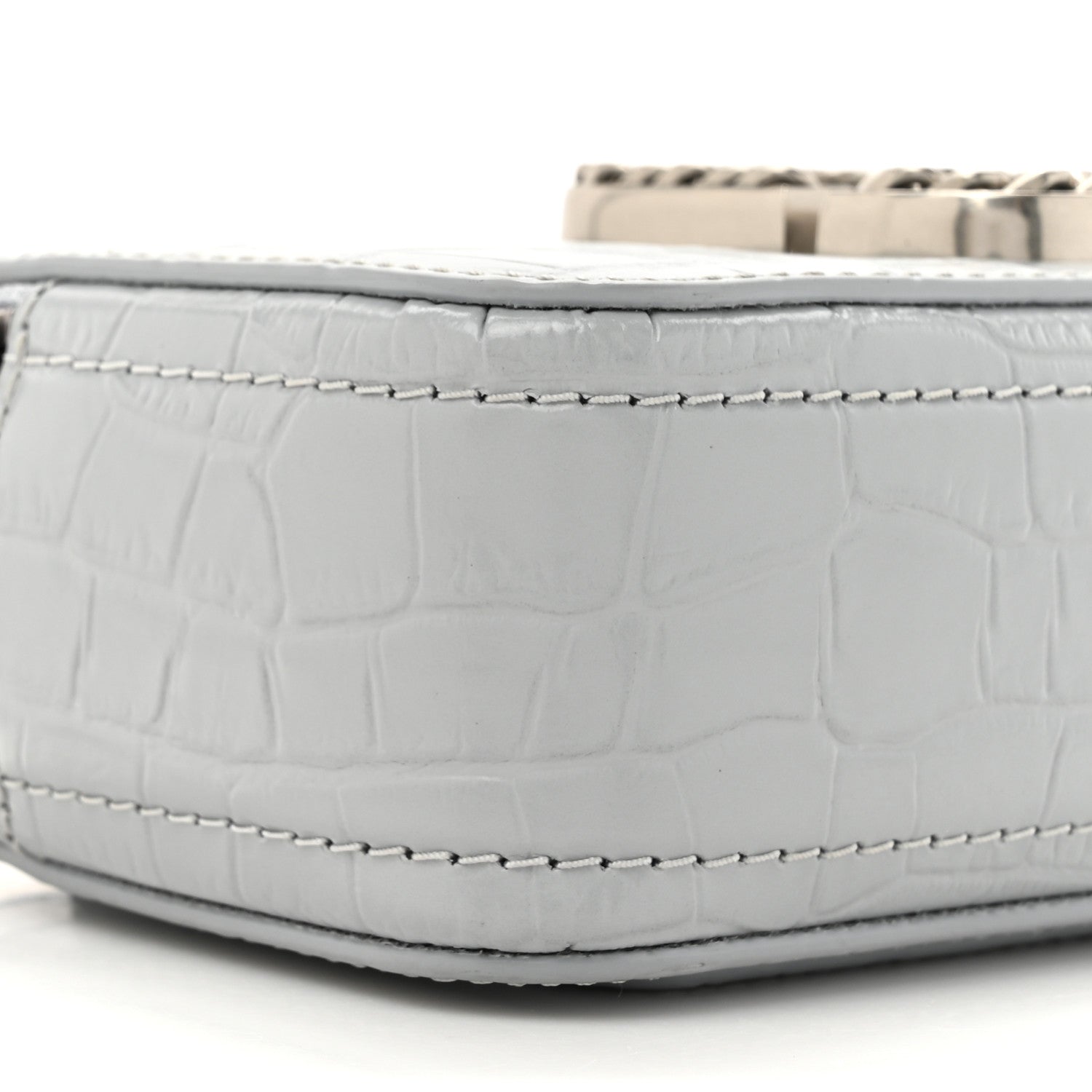 Marc Jacobs Calfskin Croc Embossed Snapshot Camera Bag Quarry 10 of 12