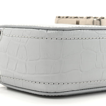 Marc Jacobs Calfskin Croc Embossed Snapshot Camera Bag Quarry 10 of 12