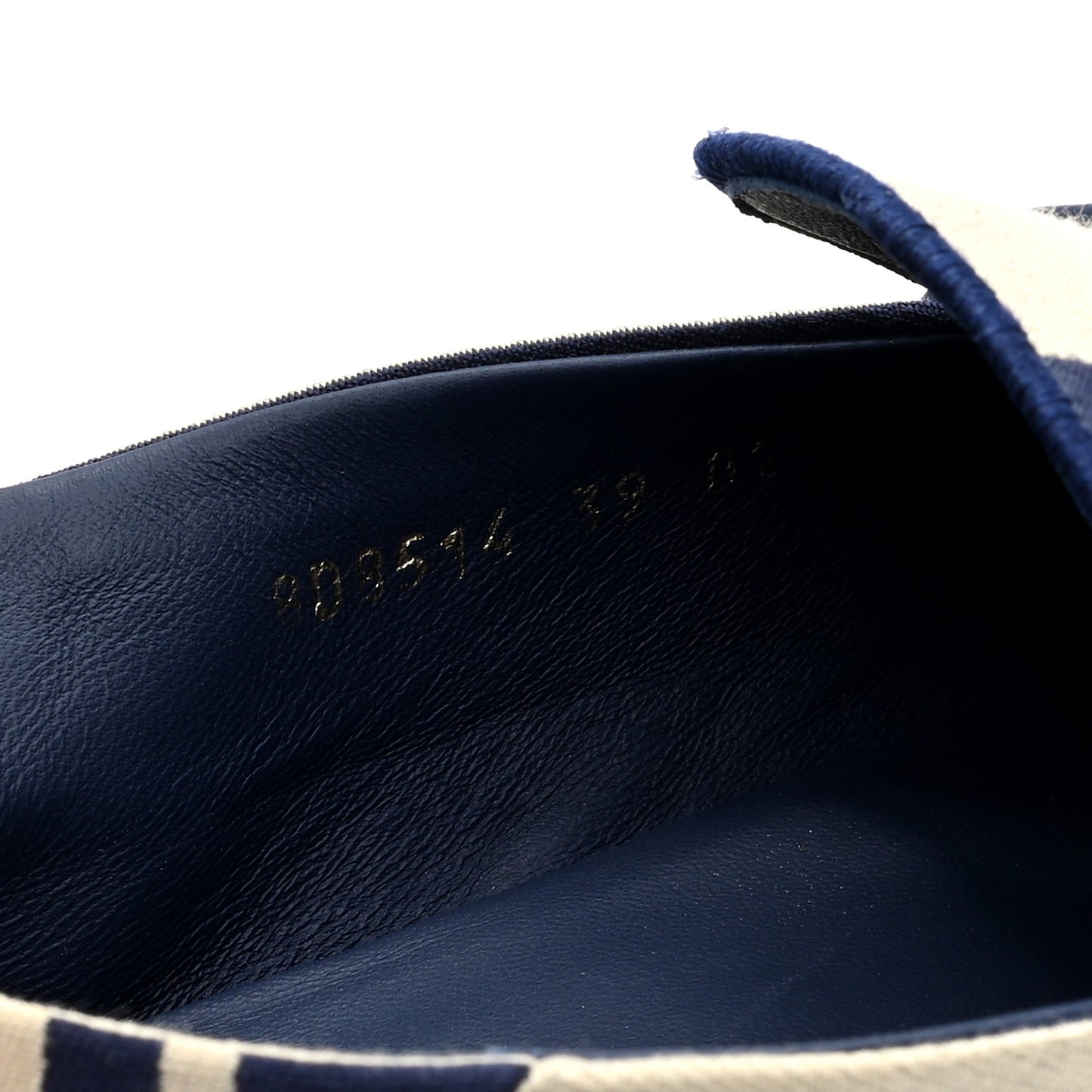 Fabric Jacquard FF Pequin Loafers 39 Bei Midnight