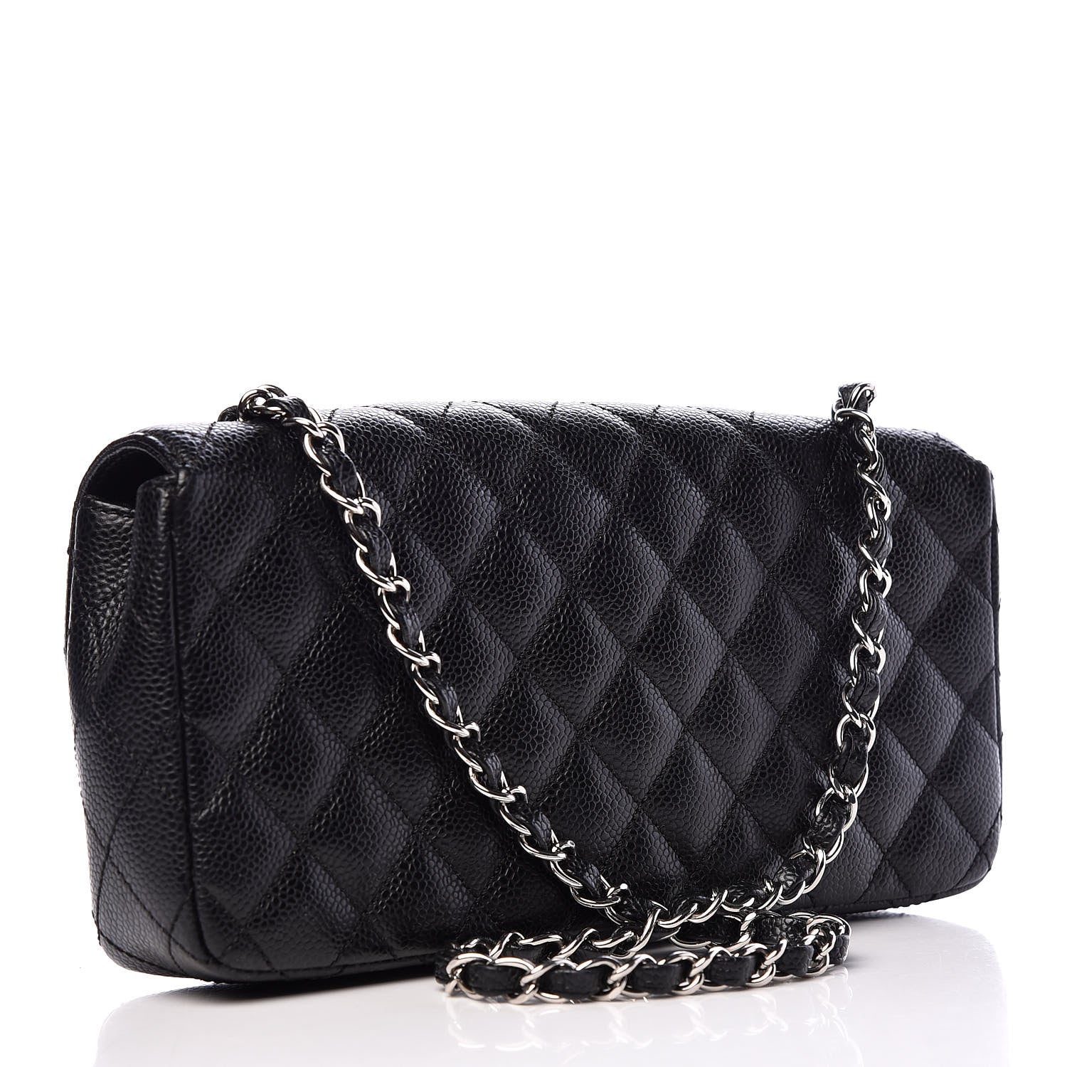 Chanel Caviar Quilted East West Flap Black 3 of 10
