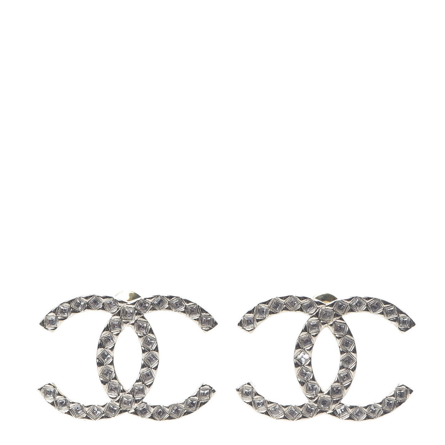 Baguette Crystal High Society CC Earrings Gold