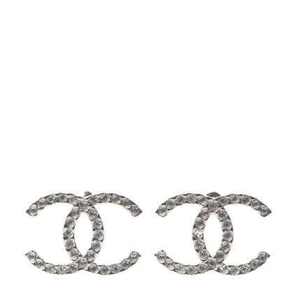Chanel Baguette Crystal High Society CC Earrings Gold 1 of 5
