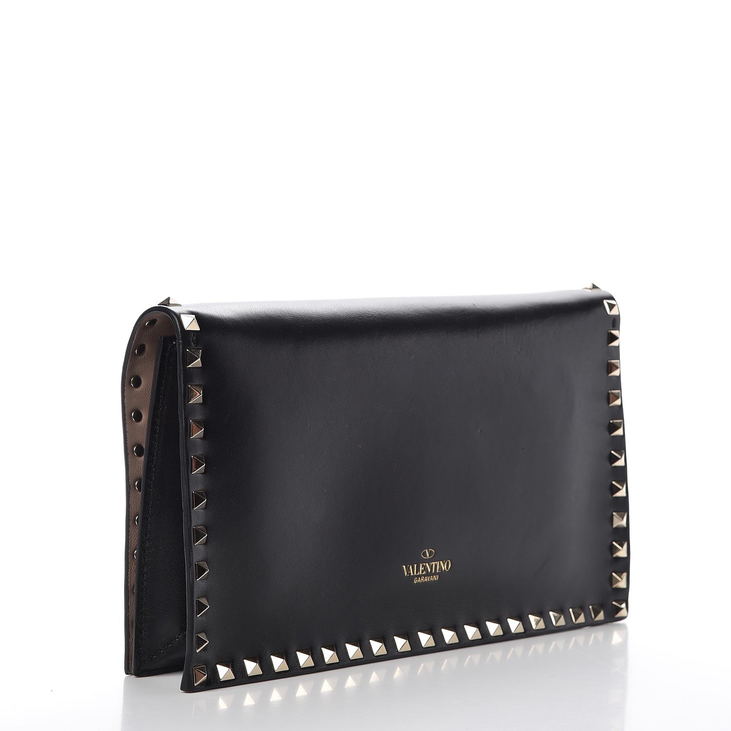 Valentino Garavani Nappa Rockstud Wristlet Clutch Black 3 of 7