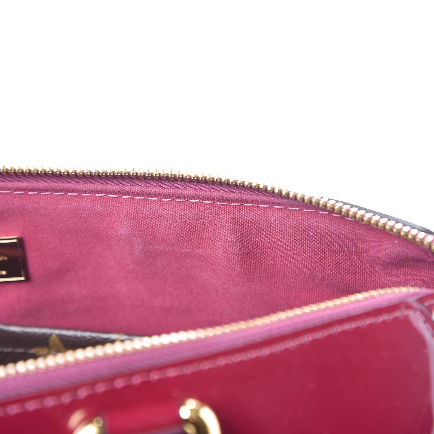Patent Calfskin Miroir Tote Magenta