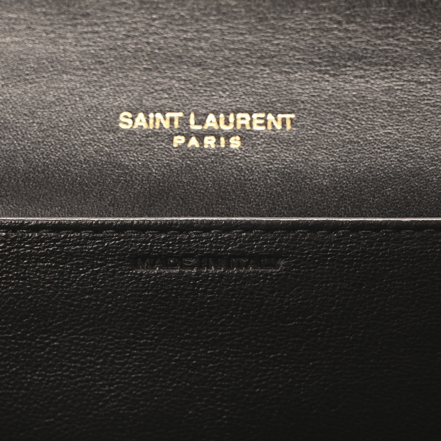 Saint Laurent Calfskin Python Embossed Monogram Uptown Chain Wallet Black 8 of 12