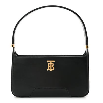 Burberry Smooth Calfskin TB Shoulder Bag Black 1 of 10