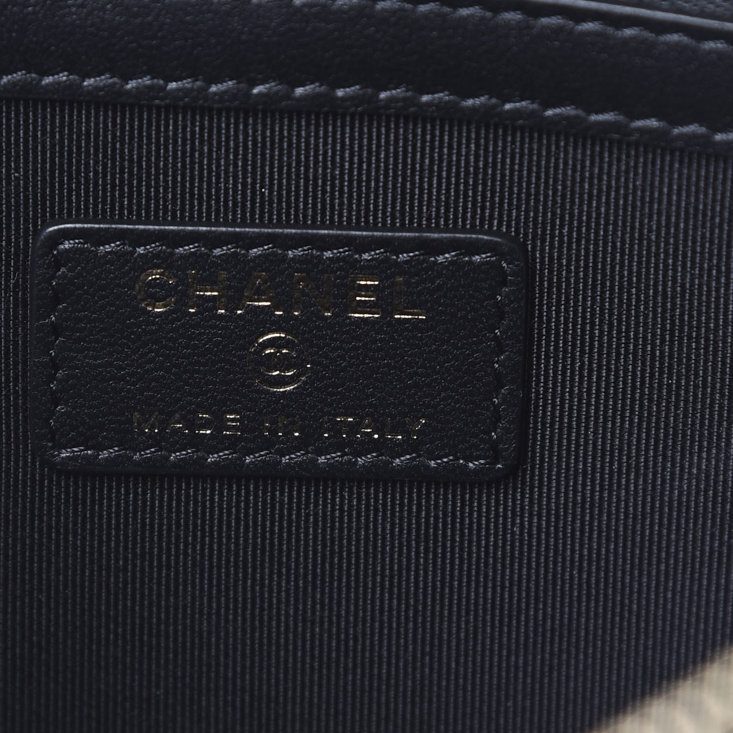 Chanel Lambskin Quilted Medium Cosmetic Case Black 6 of 9