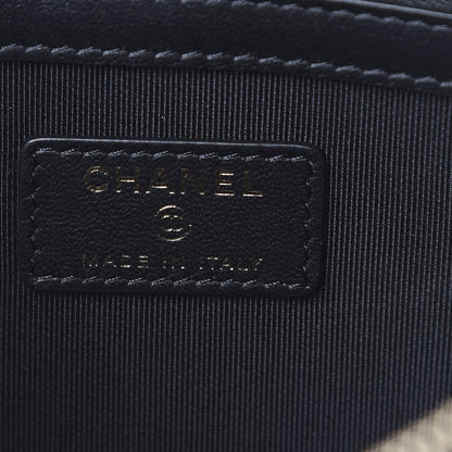 Chanel Lambskin Quilted Medium Cosmetic Case Black 6 of 9