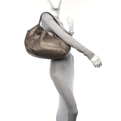 Chanel Baby Coco Cabas Dark Silver 2 of 12