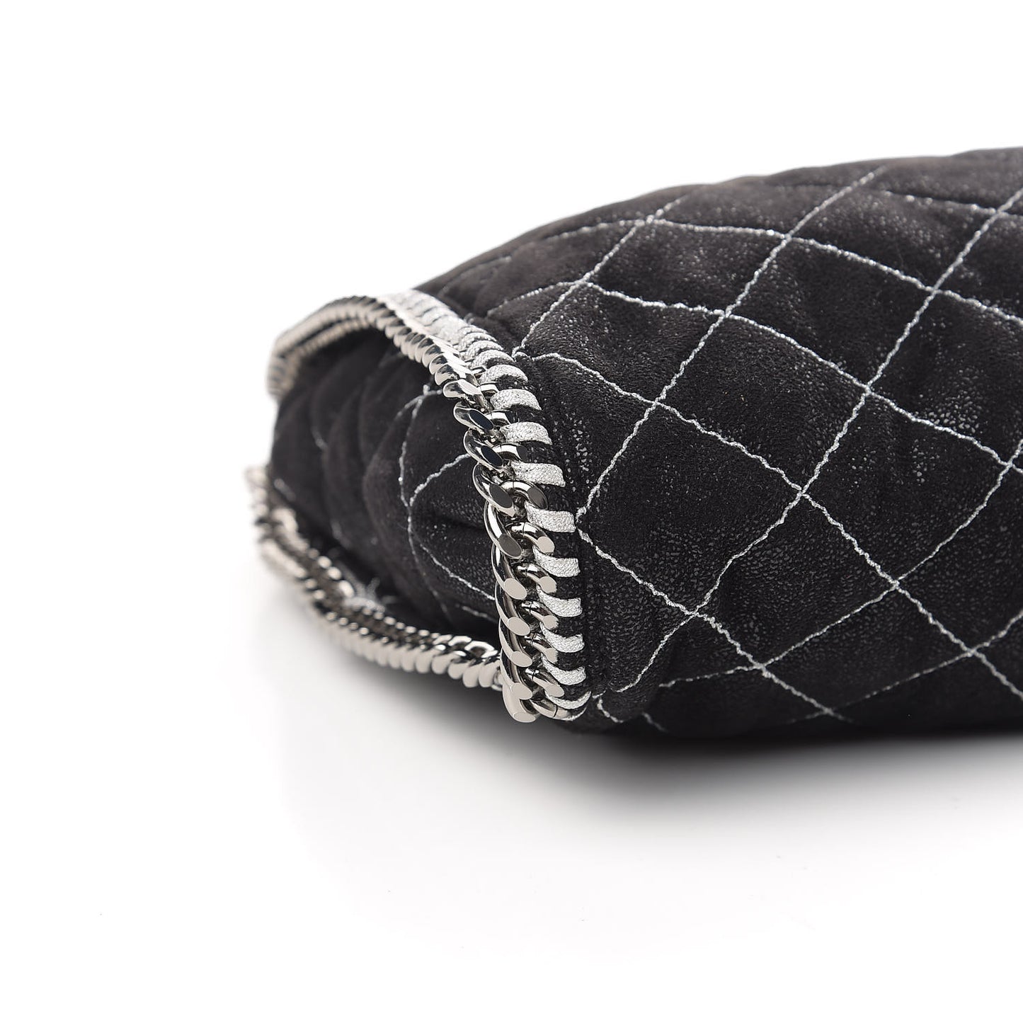 Shaggy Deer Quilted Small Falabella Black