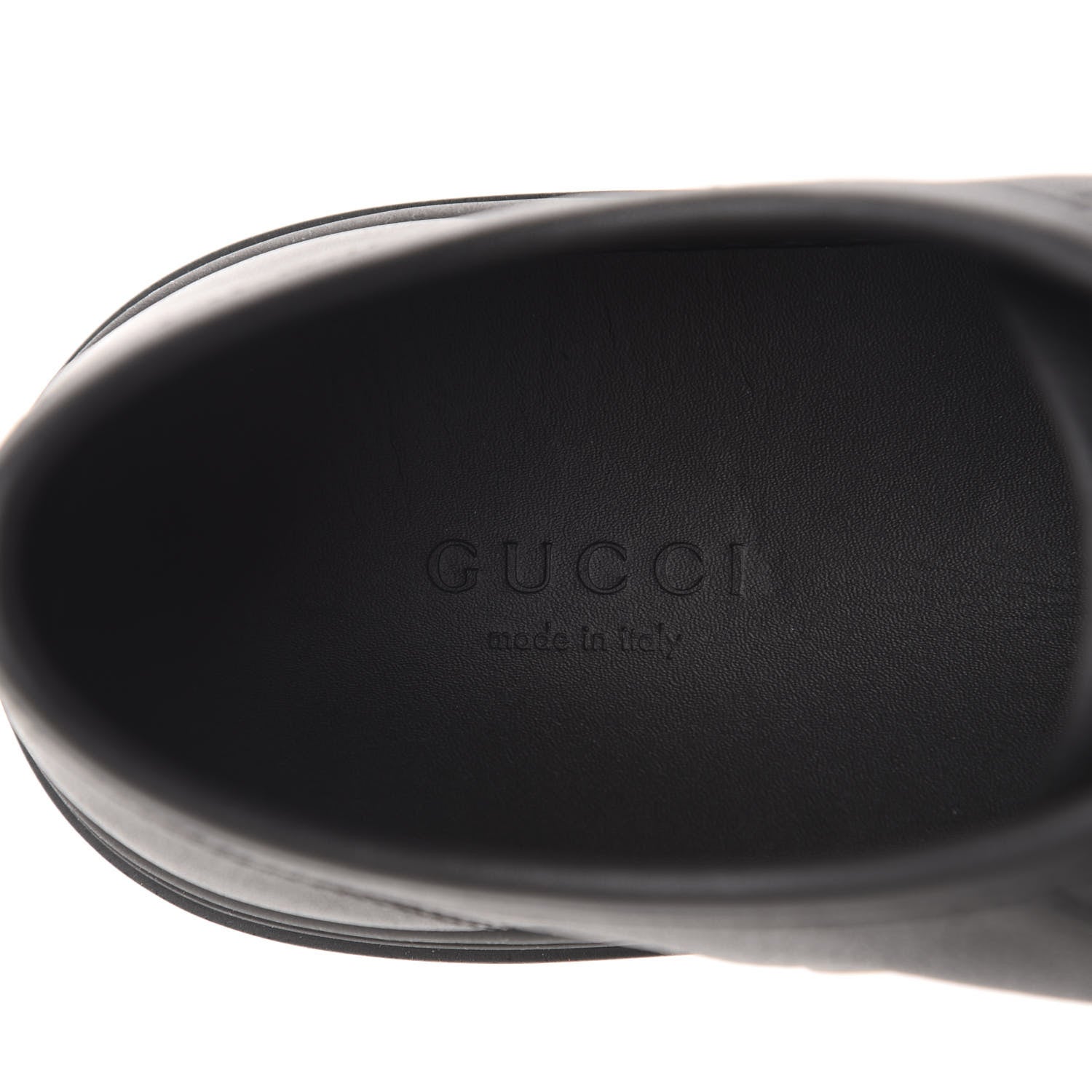 Gucci Calfskin Miro Soft Womens Lace Up Sneakers 37 Black 7 of 11
