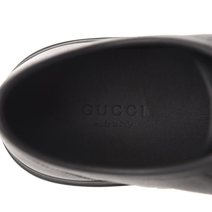 Gucci Calfskin Miro Soft Womens Lace Up Sneakers 37 Black 7 of 11