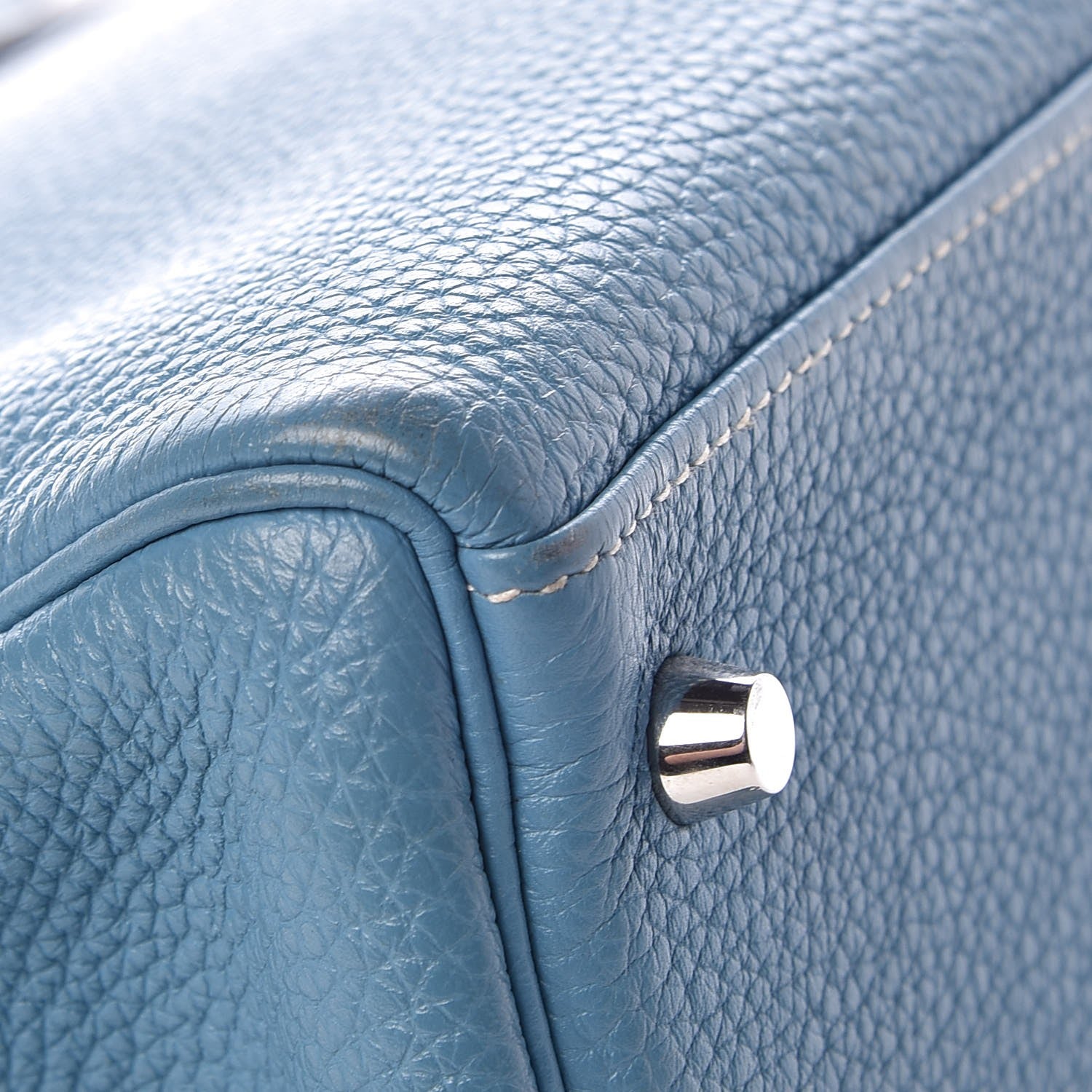 Hermes Togo Kelly Retourne 32 Blue Jean 13 of 16