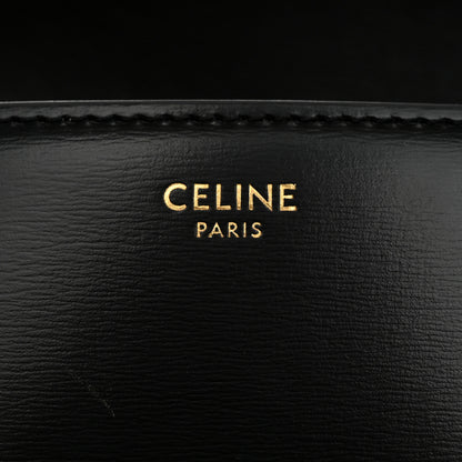 Celine Shiny Calfskin Triomphe Shoulder Bag Black 7 of 12