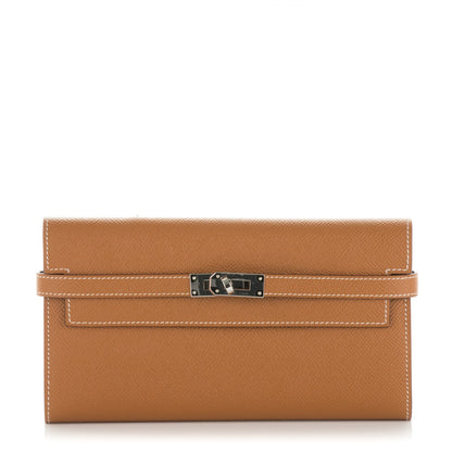 Hermes Epsom Kelly Longue Wallet Gold 1 of 7
