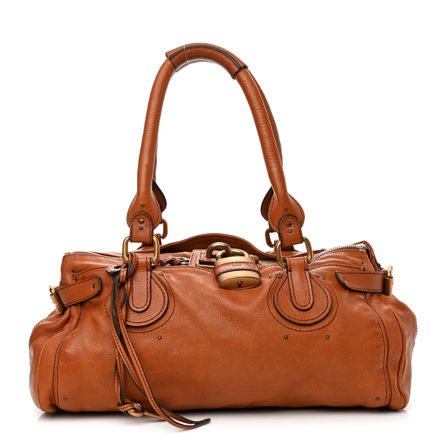 Calfskin Medium Paddington Satchel Tan