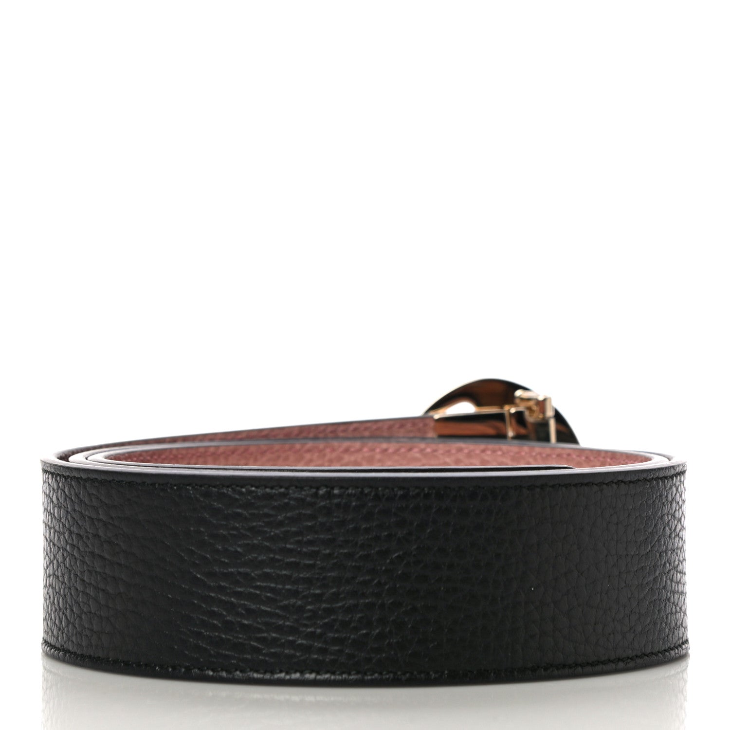 Gucci Calfskin 1973 Reversible Belt 95 38 Black Pink 3 of 9