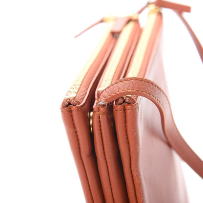 Celine Lambskin Small Trio Crossbody Bag Tan 14 of 16