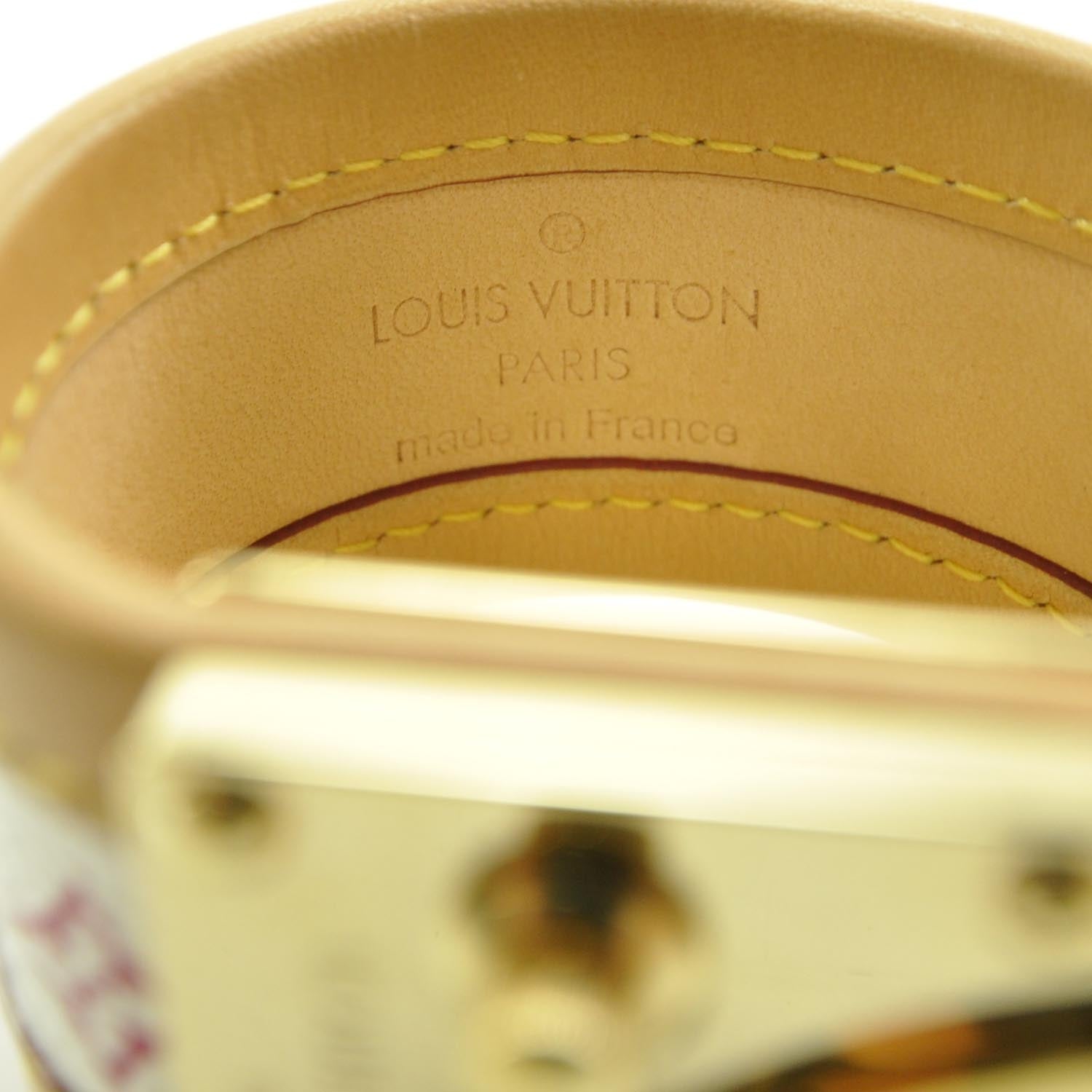 Louis Vuitton Monogram Multicolor S Lock Bracelet White 5 of 6