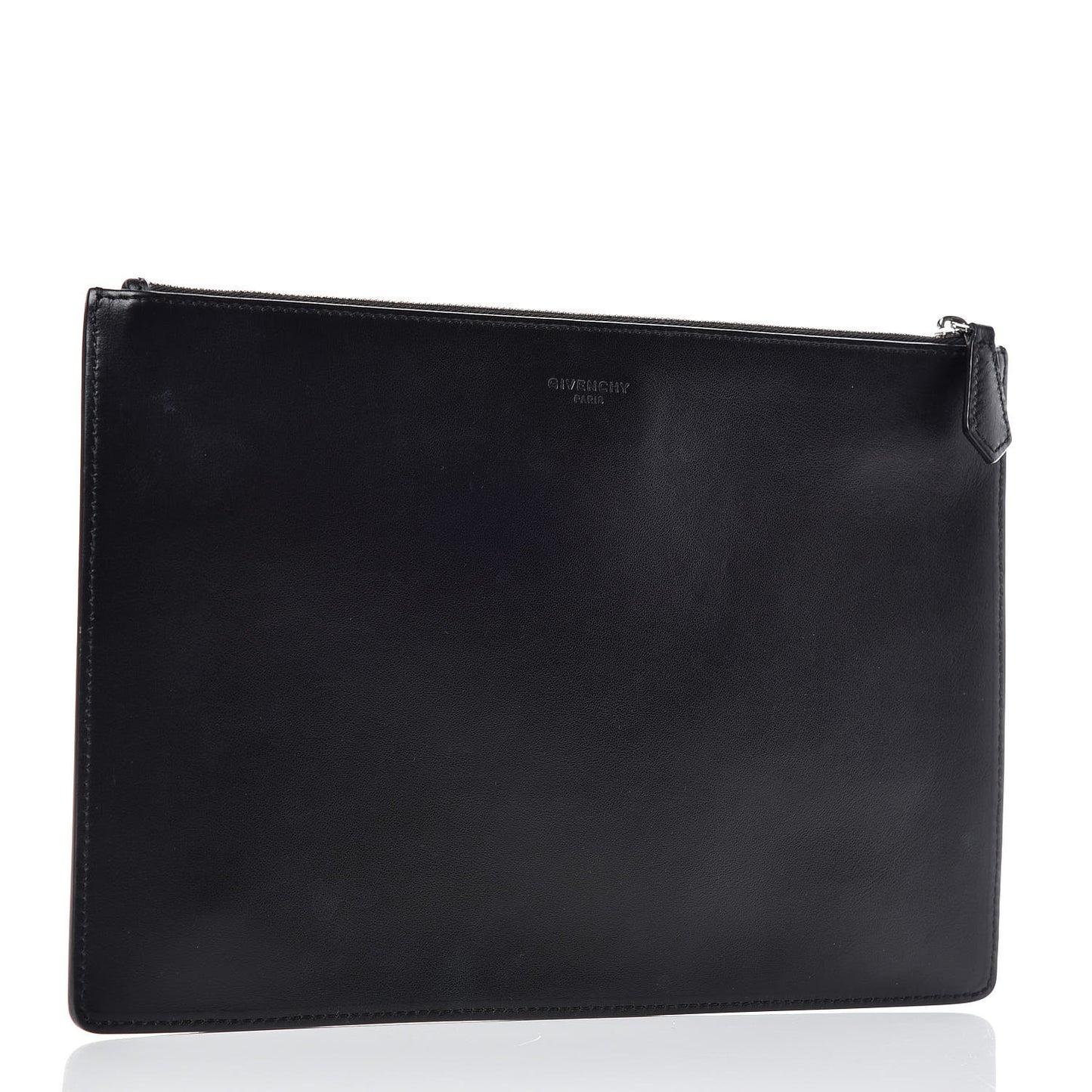 Calfskin Bambi Print Medium Cosmetic Pouch Black
