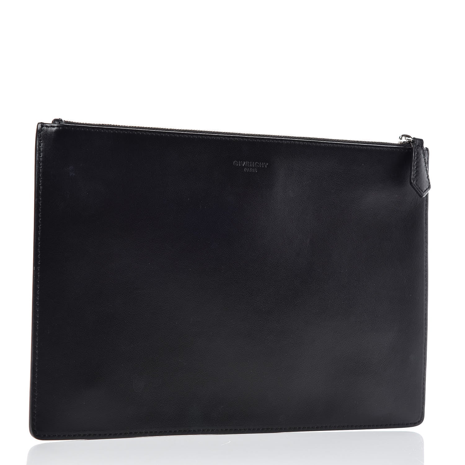 Givenchy Calfskin Bambi Print Medium Cosmetic Pouch Black 3 of 9