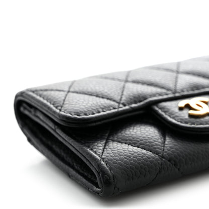 Chanel Caviar Quilted Flap Card Holder Wallet Black 10 of 11