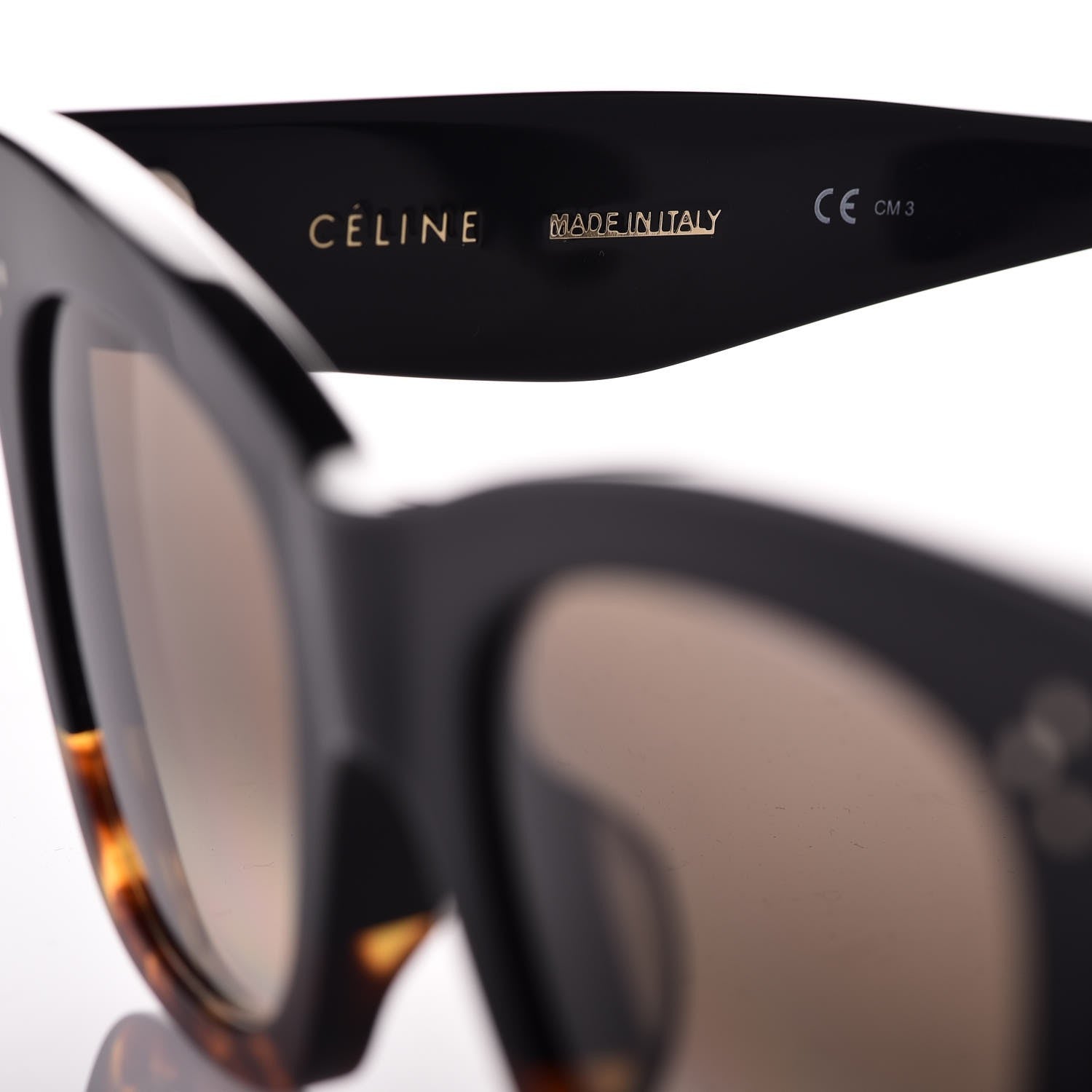 Celine Catherine Sunglasses CL 41098/F/S Black Havana 6 of 6