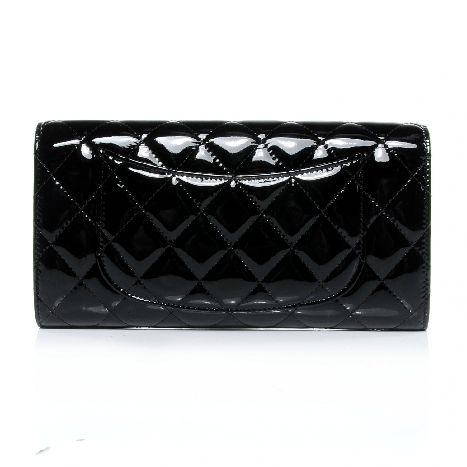 Chanel Patent Quilted Travel Wallet Black 3 of 11