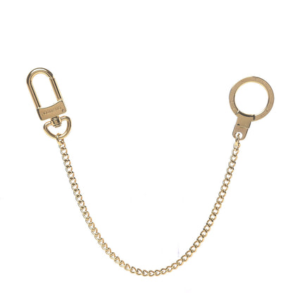 Louis Vuitton Metal Pochette Extender Key Ring Chain Gold 1 of 3