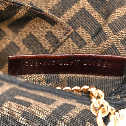 Fendi Fabric Jacquard FF 1974 Mini Baguette Tobacco Moro Black 7 of 11