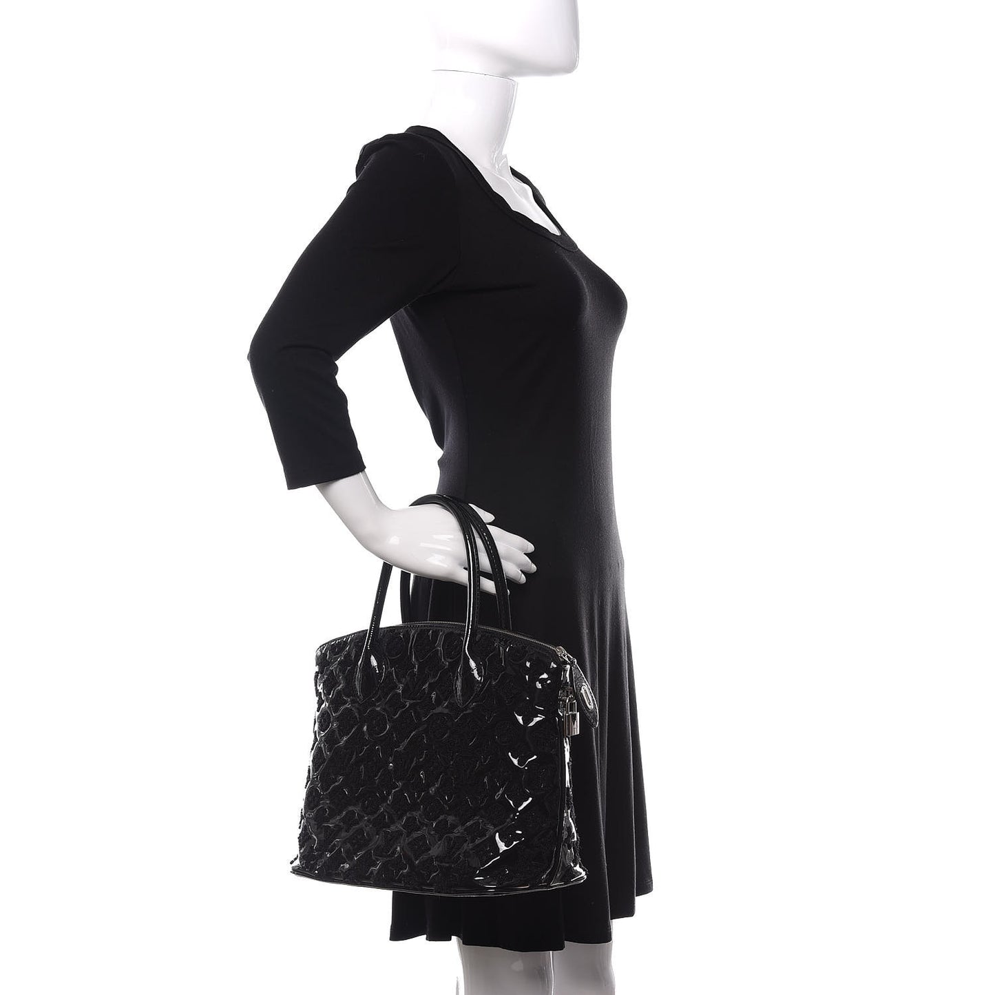Patent Lambskin Fascination Lockit Vert Fonce