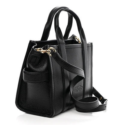 Marc Jacobs Grained Calfskin Small The Tote Bag Black 3 of 9