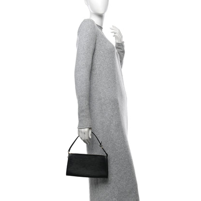 Louis Vuitton Epi Pochette Accessories 24 Black 2 of 9
