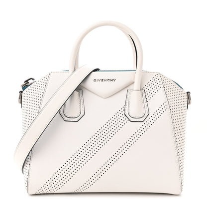 Givenchy Lambskin Perforated Small Antigona White 1 of 12
