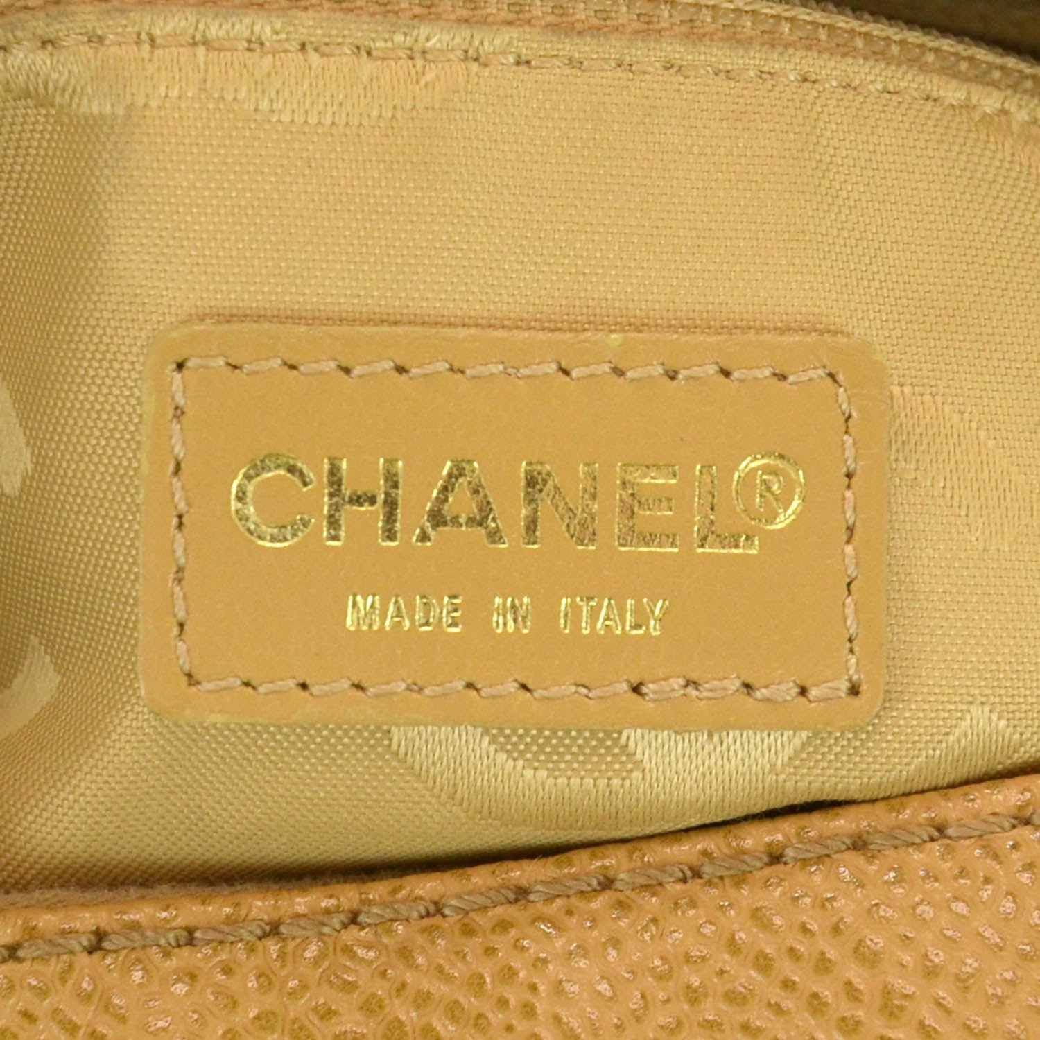 Chanel Caviar CC Wood Chain Hobo Maize 5 of 9