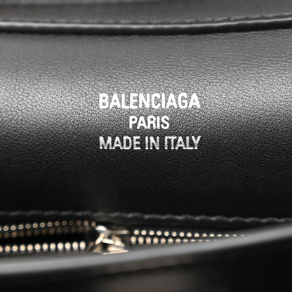Balenciaga Natural Smooth Calfskin Small Rodeo Top Handle Handbag Black 6 of 9