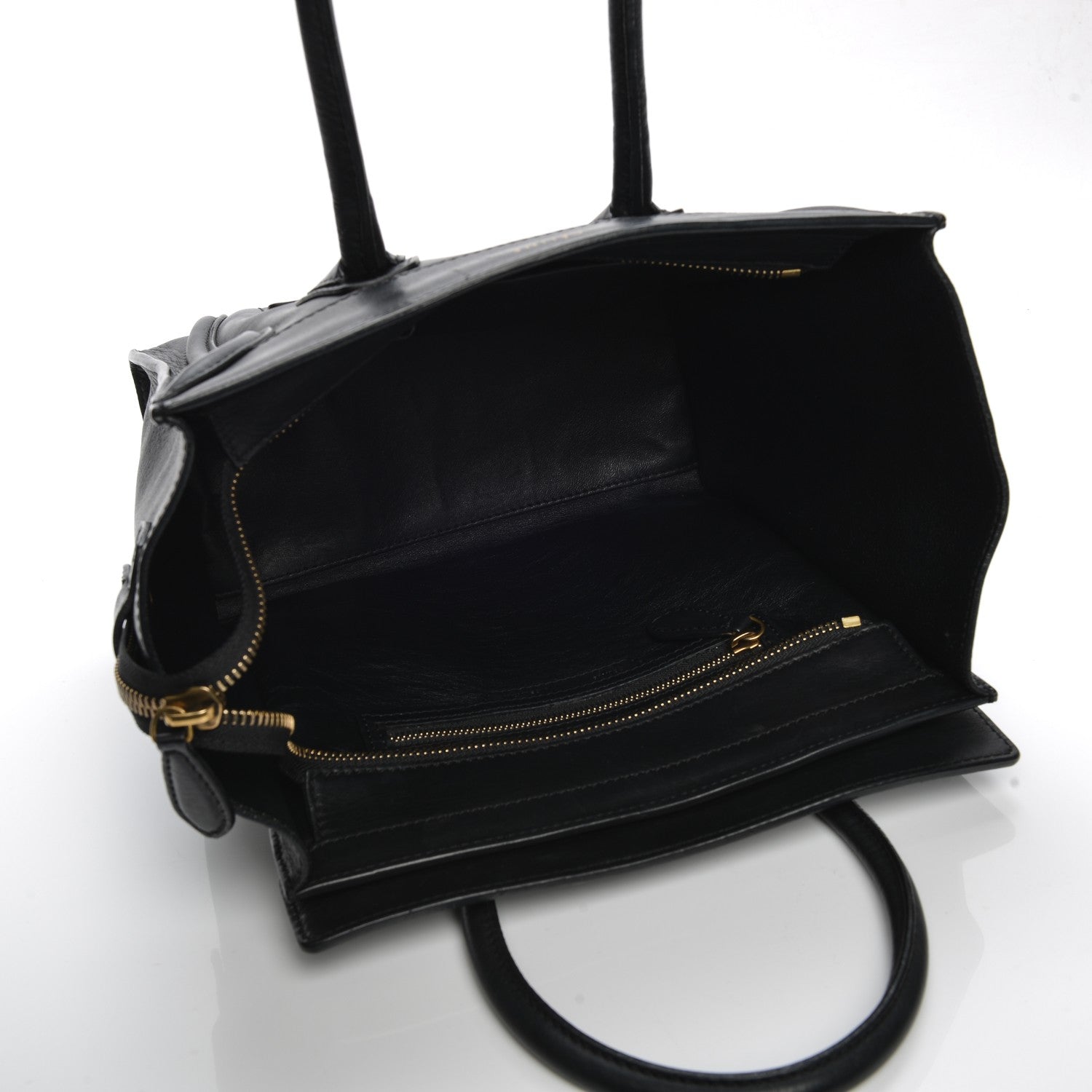Celine Smooth Calfskin Micro Luggage Black 5 of 9