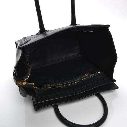 Celine Smooth Calfskin Micro Luggage Black 5 of 9